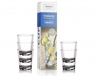 Trinkbecher-Set (glasklar), ca. 0,2l, 5er Set 