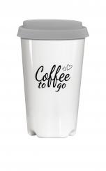 Coffee to go Becher (weiß), ca. 0,3 l 