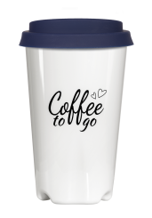 Coffee to go Becher (weiß), ca. 0,3 l 