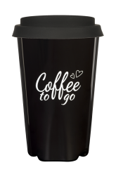 Coffee to go Becher (schwarzbraun), ca. 0,3 l 