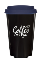 Coffee to go Becher (schwarzbraun), ca. 0,3 l 