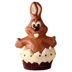 Happy Rabbit with egg 