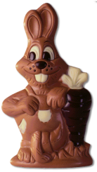 Gartenhase mit Rübe 