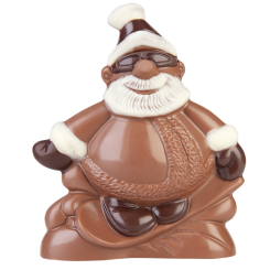 Weihnachtsmann auf Snowboard 