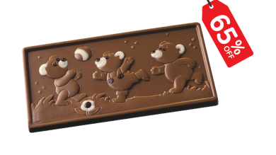 Tablette avec des ours en relief 