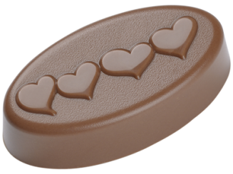 Ovalpraline Valentinstag #1 