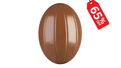 Symmetrical egg with lines 