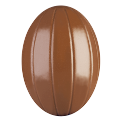 Symetrisches Ei mit Linien 