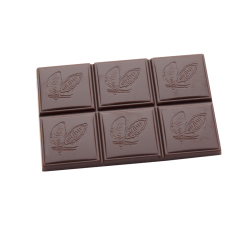 Täfelchen mit Kakaoschote 