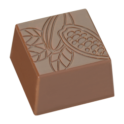 Bonbon carré "cabosse" 