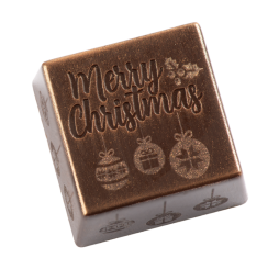 Quadratpraline "Merry Christmas" 