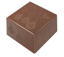 Bonbon carré "Merry Christmas" 