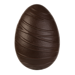 Ei mit Streifendesign 