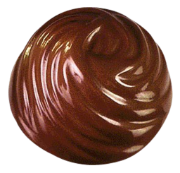 Praline rund, gespritzt 