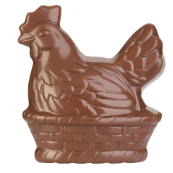 Poule dans un panier 