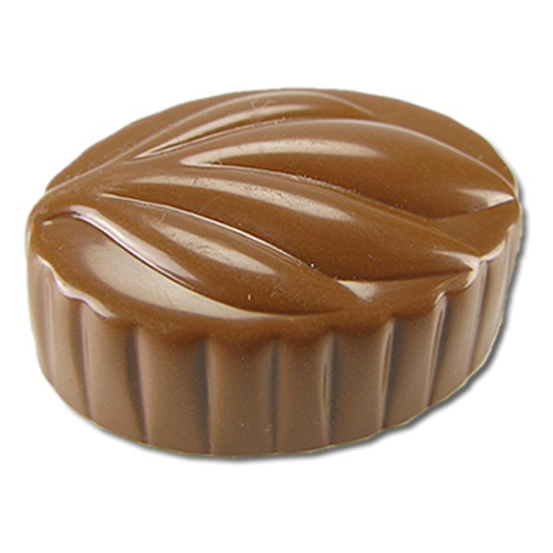 Artikelbild des Artikels “Ovalpraline mit Blatt “