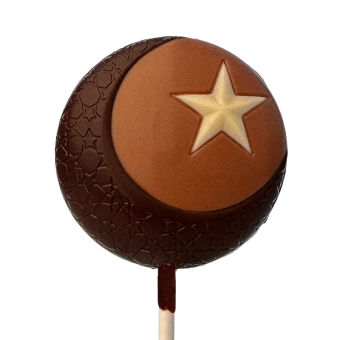 Lolly "Halbmond mit Stern" // BPA-frei 