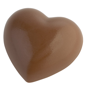 Coeur, surface mate 