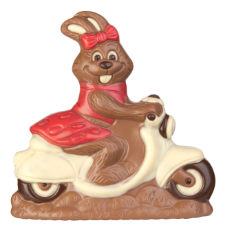 Lapin au scooter 