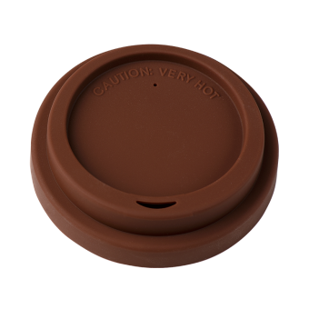 reusable cup lid brown Ø80mm 
